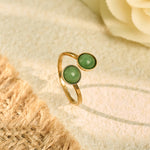 Buddha Stones Titanium Steel Balance Calm Ring