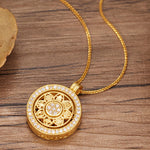 Buddha Stones 925 Sterling Silver Eight Treasures Luo Pan Blessing Necklace Pendant