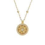 Buddha Stones 925 Sterling Silver Eight Treasures Luo Pan Blessing Necklace Pendant