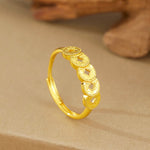 Buddha Stones 925 Sterling Silver Five-Emperor Coins Protection Ring Bracelet Necklace Pendant