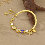Buddha Stones 925 Sterling Silver Butterfly Flower Balance Bracelet