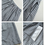 Striped Casual Loose Wide-leg Pants