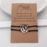 Buddha Stones 2pcs Yin Yang Hematite Couple Bracelet