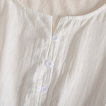 Buddha Stones Embroidery Geometry Half Sleeve Women's Midi Dress With Pockets