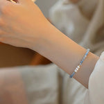 FREE Today: Serenity and Healing Natural Aquamarine Fine 4mm Bead Pearl Bracelet