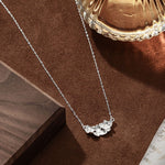 Buddha Stones 999 Sterling Silver Flower Blessing Necklace Pendant
