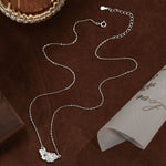 Buddha Stones 999 Sterling Silver Flower Blessing Necklace Pendant