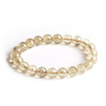 Buddha Stones Natural Golden Rutilated Quartz Auspiciousness Protection Bracelet