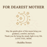 Buddha Stones "FOR DEAREST MOTHER" Moon Star 925 Sterling Silver Calm Necklace Pendants Includes Gift Message Card