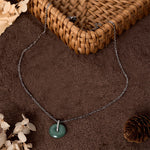 Buddha Stones "FOR DEAREST MOTHER" Peace Buckle Jade 925 Sterling Silver Luck Necklace Pendants Includes Gift Message Card
