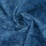 Buddha Stones Pure Cotton Retro Decorative Floral Pattern Women's Elastic Waist Pants With Pockets