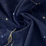 Buddha Stones Pure Cotton Starry Sky Ocean Mythical Beast Pattern Women's Elastic Waist Pants With Pockets