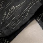 Buddha Stones Cotton Casual Mountain Moon Auspicious Clouds Pattern Women's Elastic Waist Pants With Pockets