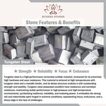 Buddha Stones Forest Pattern Wood Tungsten Steel Strength Ring