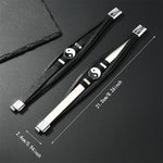 Buddha Stones Black White YIN YANG Multilayered Leather Balance Bracelet