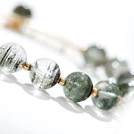 Buddha Stones Green Phantom Crystal Confidence Charm Bracelet