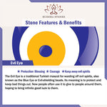 Buddha Stones Natural Lapis Lazuli Evil Eye Balance Bracelet