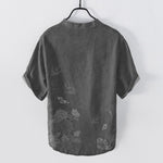 Buddha Stones Swallow Lotus Butterfly Men's Short Sleeve Shirt