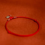 Buddha Stones Red String Plaited Jade Protection Adjustable Cats Dogs Pet Collar