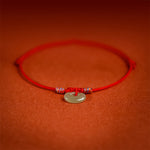 Buddha Stones Red String Plaited Jade Protection Adjustable Cats Dogs Pet Collar