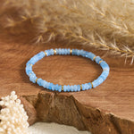 FREE Today: Serenity and Healing Natural Aquamarine Fine 4mm Bead Pearl Bracelet