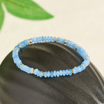 FREE Today: Serenity and Healing Natural Aquamarine Fine 4mm Bead Pearl Bracelet