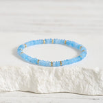FREE Today: Serenity and Healing Natural Aquamarine Fine 4mm Bead Pearl Bracelet