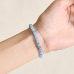 FREE Today: Serenity and Healing Natural Aquamarine Fine 4mm Bead Pearl Bracelet