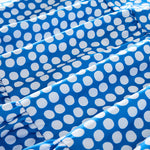 Buddha Stones Summer Elegant Polka Dot A Line Ruffle Hem Short Sleeve Knee Length Dress