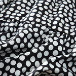 Buddha Stones Summer Elegant Polka Dot A Line Ruffle Hem Short Sleeve Knee Length Dress