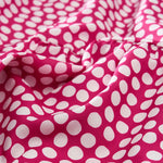 Buddha Stones Summer Elegant Polka Dot A Line Ruffle Hem Short Sleeve Knee Length Dress