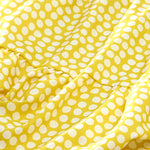 Buddha Stones Summer Elegant Polka Dot A Line Ruffle Hem Short Sleeve Knee Length Dress