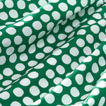 Buddha Stones Summer Elegant Polka Dot A Line Ruffle Hem Short Sleeve Knee Length Dress