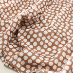 Buddha Stones Summer Elegant Polka Dot A Line Ruffle Hem Short Sleeve Knee Length Dress
