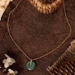 Buddha Stones "FOR DEAREST MOTHER" Peace Buckle Jade 925 Sterling Silver Luck Necklace Pendants Includes Gift Message Card