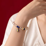 Buddha Stones Clear Quartz Zakiram Protection Bracelet