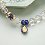 Buddha Stones Clear Quartz Zakiram Protection Bracelet