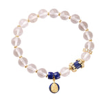 Buddha Stones Clear Quartz Zakiram Protection Bracelet