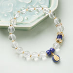 Buddha Stones Clear Quartz Zakiram Protection Bracelet