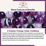 Buddha Stones 3pcs "Find Your Quiet Center" Fire Agate Clarity Bracelet Includes Gift Message Card