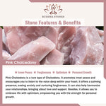 Buddha Stones Pink Chalcedony Gourd Optimism Necklace Pendant