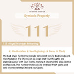 Buddha Stones 777 444 333 222 111 Angel Number Red String Luck Braided Bracelet
