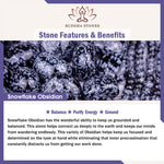 Buddha Stones Natural Blue Lace Agate Rose Quartz Black Onyx Teardrop Design Balance Necklace Pendant