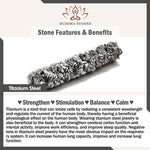 Buddha Stones Black Leather Hand-Woven Braided Titanium Steel Strength Multi-Wrap Bracelet