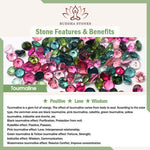 Buddha Stones Tourmaline Butterfly Pendant Transformation Three Layer Faceted Faceted Bracelet