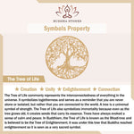 Buddha Stones Turquoise Tree of Life Protection Knotted Tassel Mala