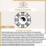 Buddha Stones Green Sandalwood Bagua Yin Yang Protection Gourd Phone Hanging Decoration