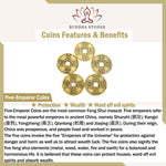 Buddha Stones Copper Chinese Coin Electroplated Wealth Necklace