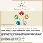 Buddha Stones Natural Clear Quartz Five Elements Healing Bracelet