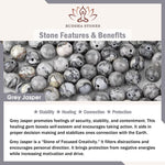 Buddha Stones 3pcs "Filter the Heavy" Black Veined Strength Bracelet Includes Gift Message Card
